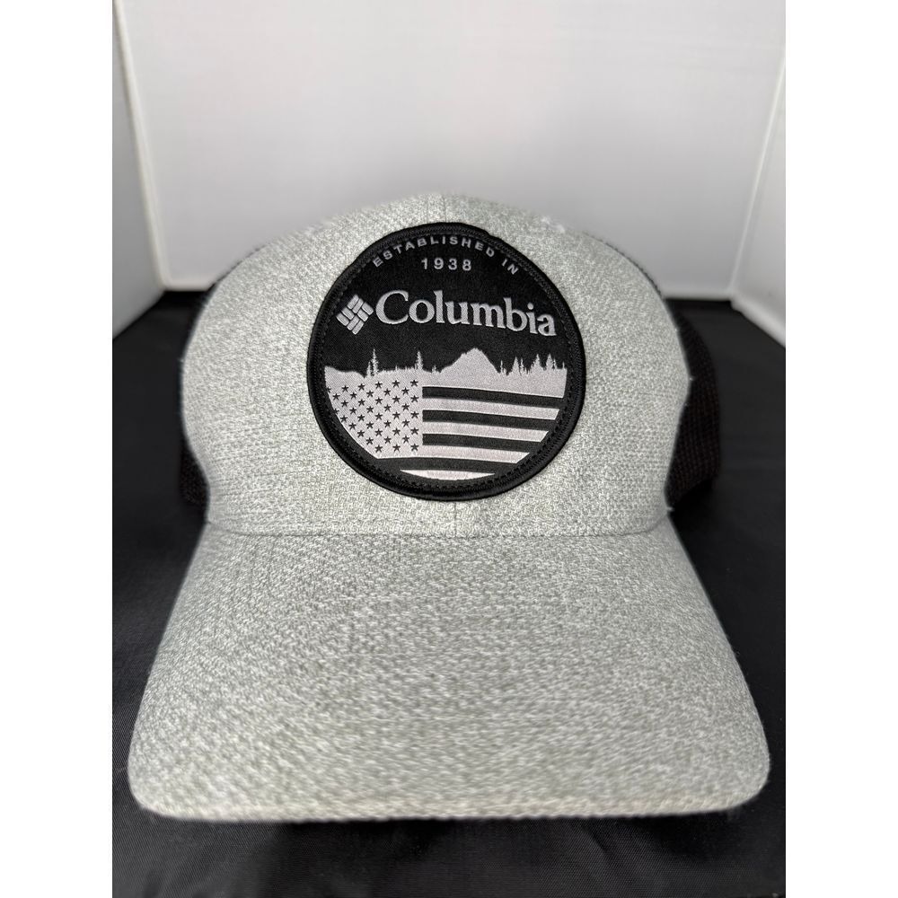 Columbia Black & Gray Flag Mesh flex fit Ball Cap
